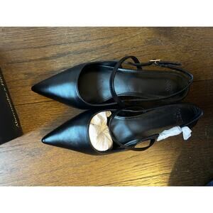 NWT Abercrombie & Fitch Slingback Kitten Heels Pointed-Toe Dress Shoes Size 8.5